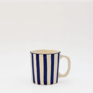 Mug rayé "Costa Nova Mar" - Bleu Cobalt