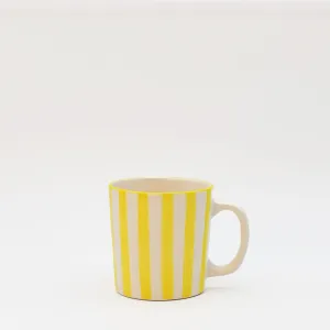 Mug rayé "Costa Nova Mar" - Jaune