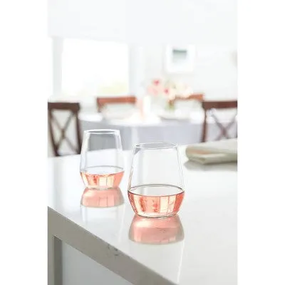 Atherton 12oz Stemless Wine Glasses, 4-Pack, Glass - Threshold
