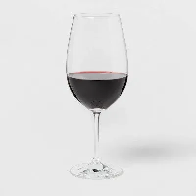 Open Box - Threshold Signature Crystal All-Purpose 4PK Red Wine Glasses Big Oversize 21.4oz
