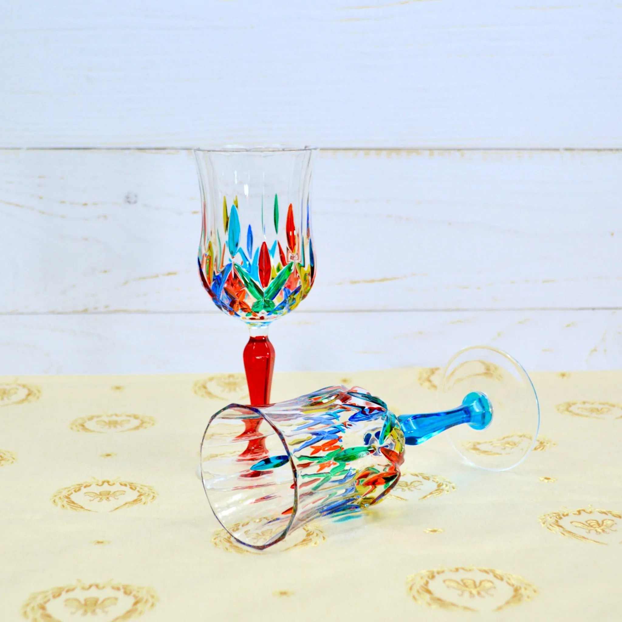 Opera Wine Drinking Glasses, Set of 2, Crafted In italy