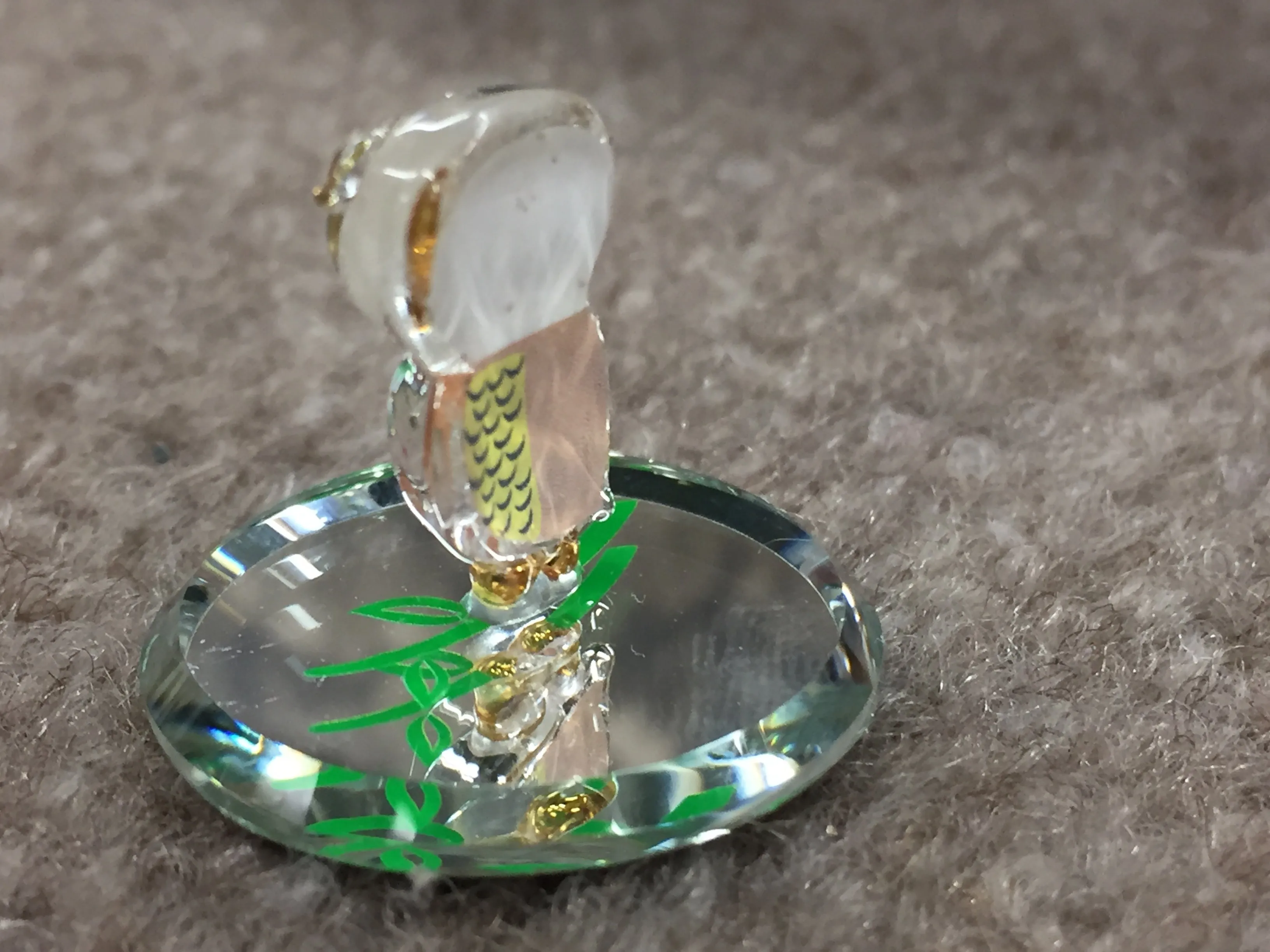 Owl Glass Figurine
