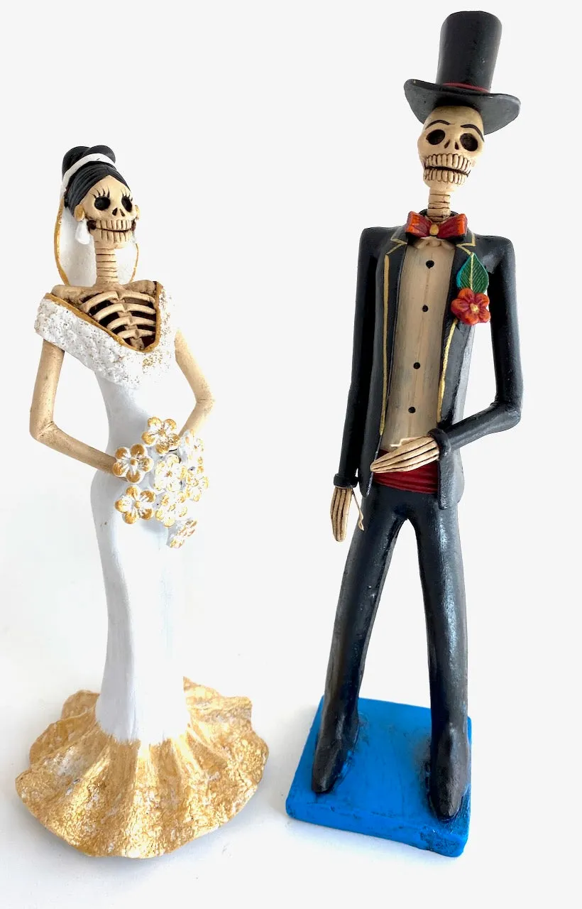 Painted Platter from Huancito with Bride and Groom