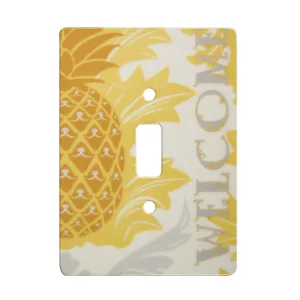 Pineapple Welcome 1 Toggle Switch Plate