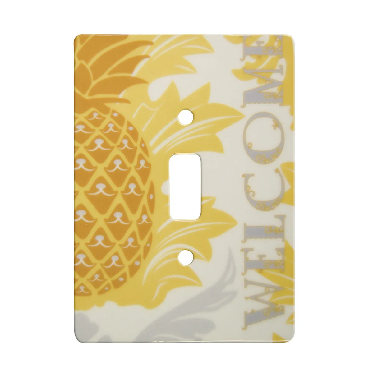 Pineapple Welcome 1 Toggle Switch Plate