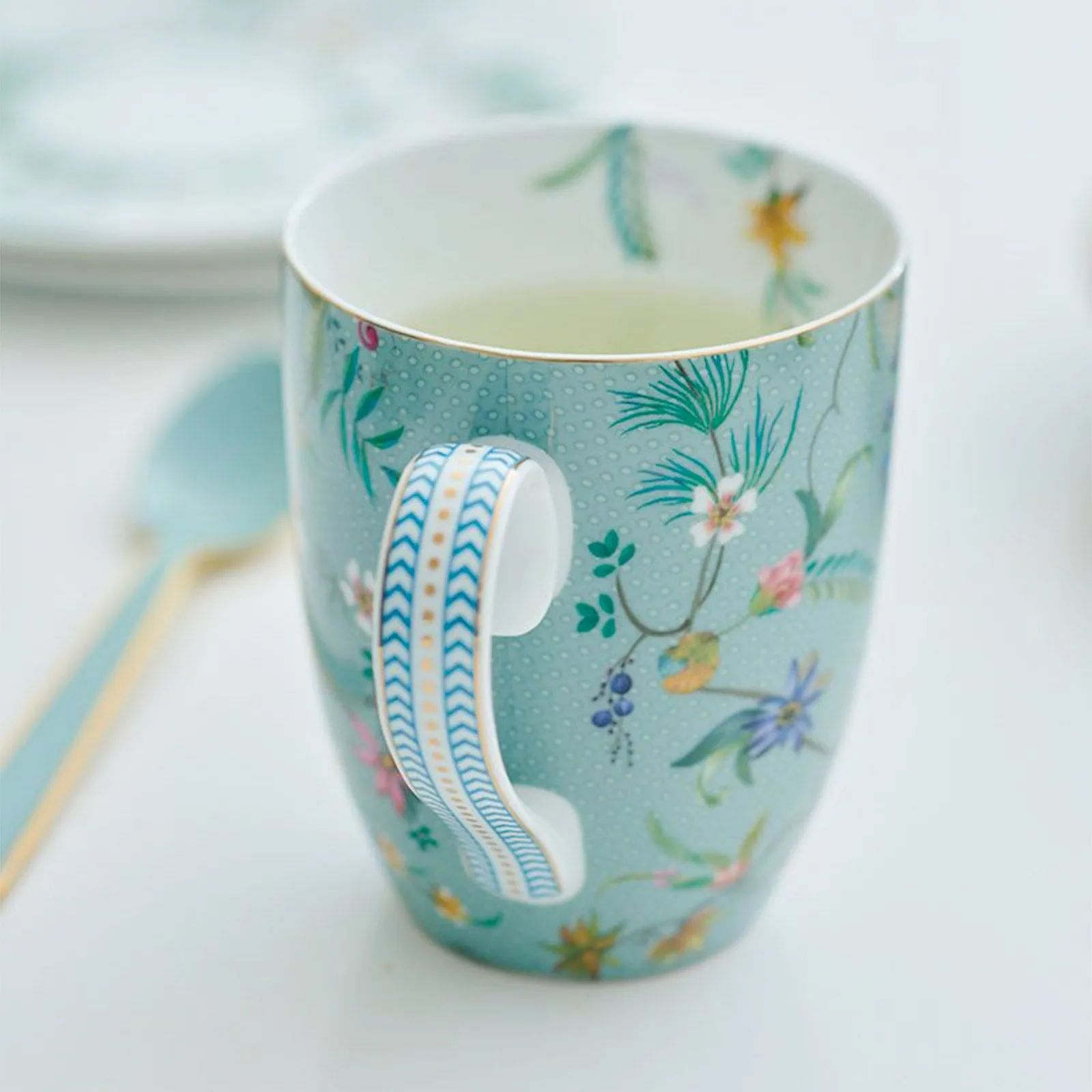 Pip Studio Jolie Flowers Set of 2 Mugs - Blue