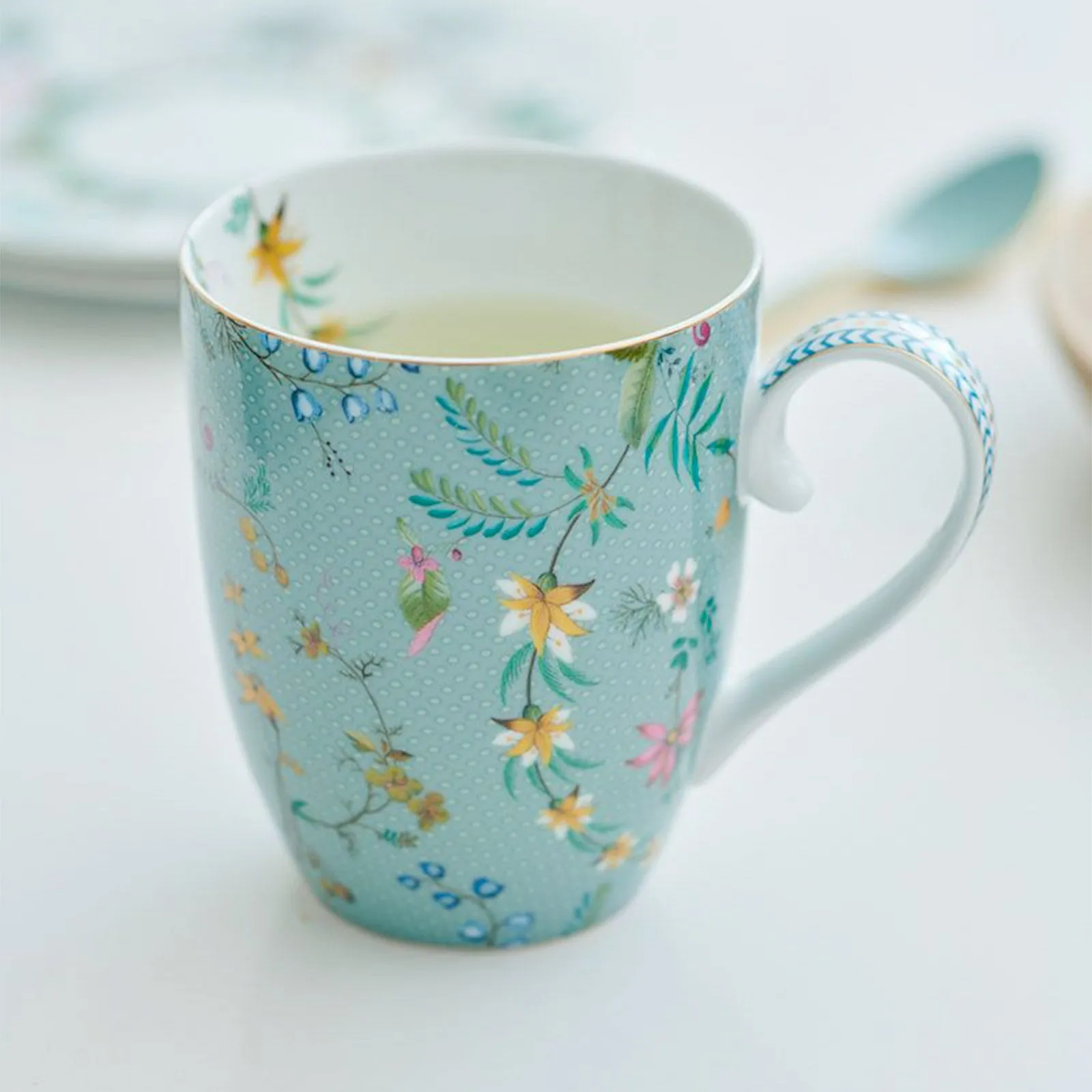 Pip Studio Jolie Flowers Set of 2 Mugs - Blue