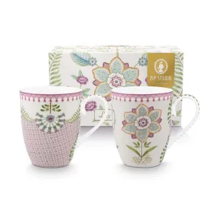 Pip Studio Lily & Lotus Set of 2 Mugs - Lilac