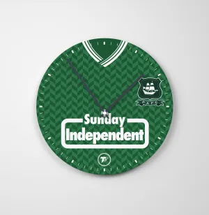 Plymouth Argyle 1988 Glass Clock