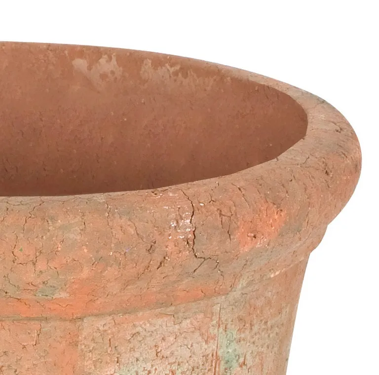 Rustic Terracotta Round Planter - 12"D