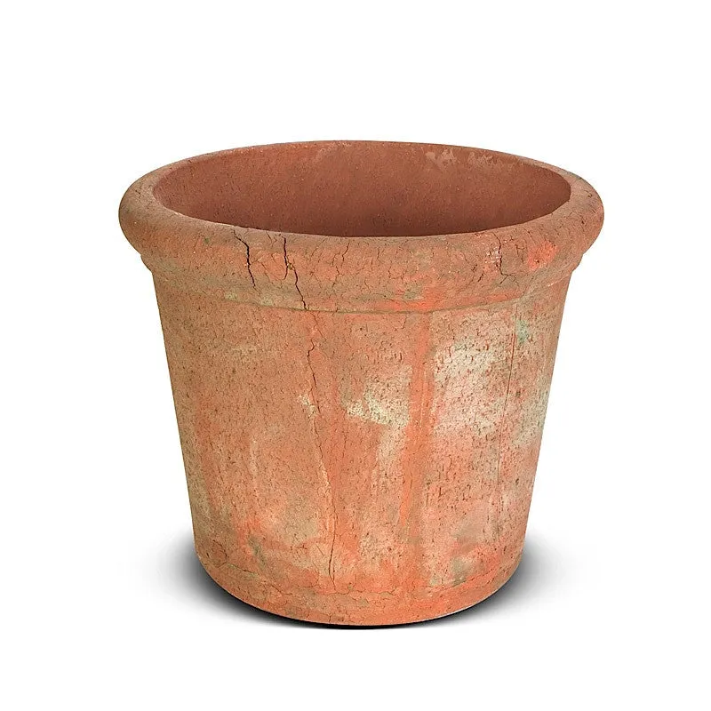 Rustic Terracotta Round Planter - 12"D