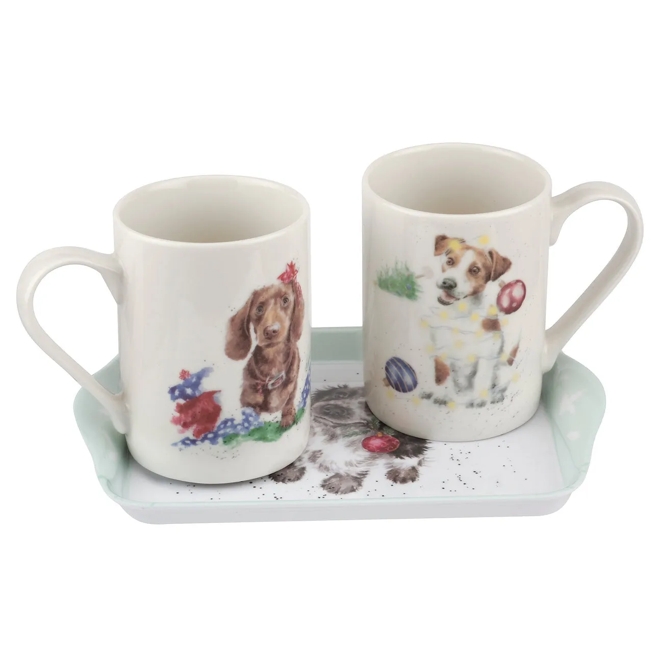 Santa's Little Helpers Tray & Mug Set - Wrendale