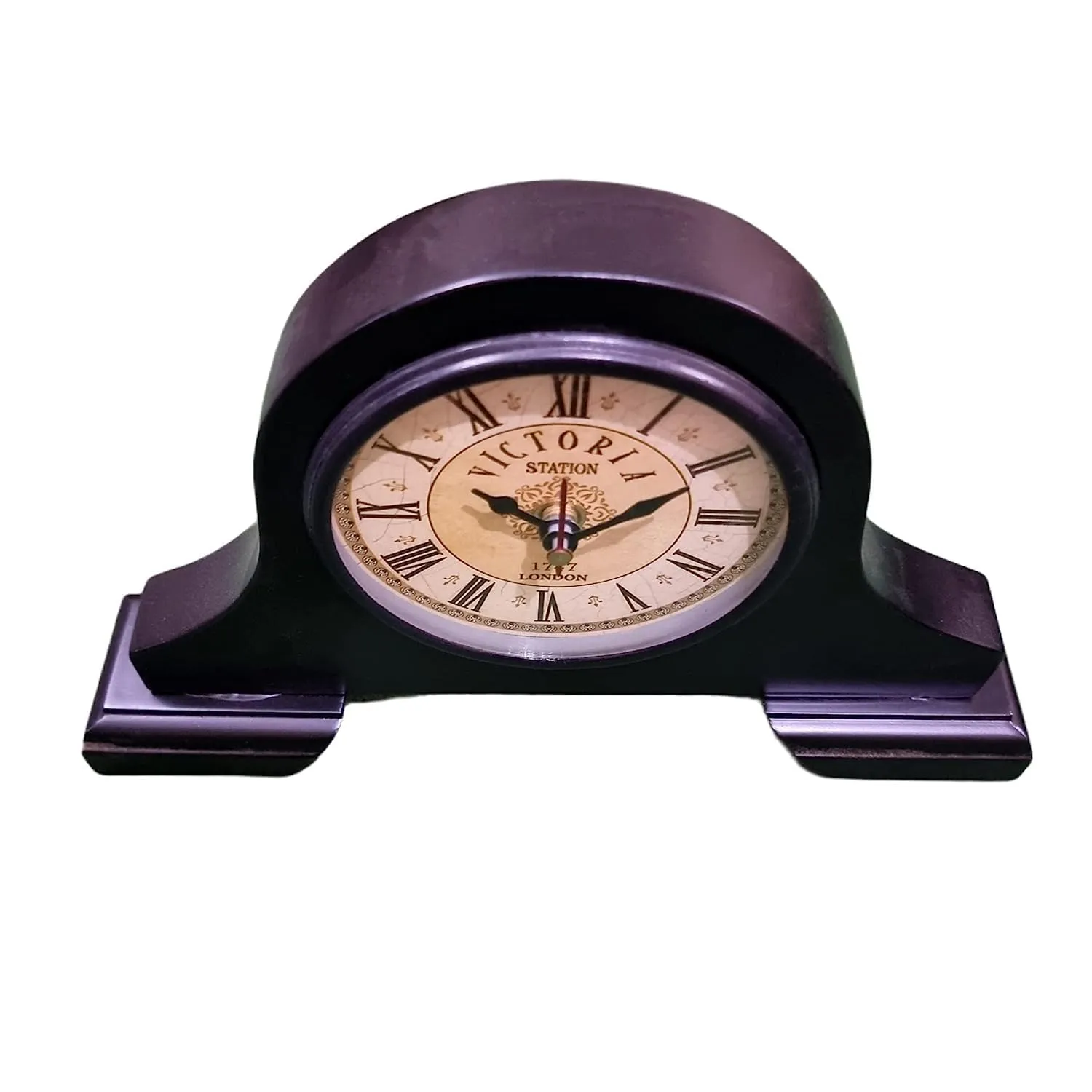 Sky Instruments Wooden Antique Table Clock Strong Wood Desk & Shelf Clocks