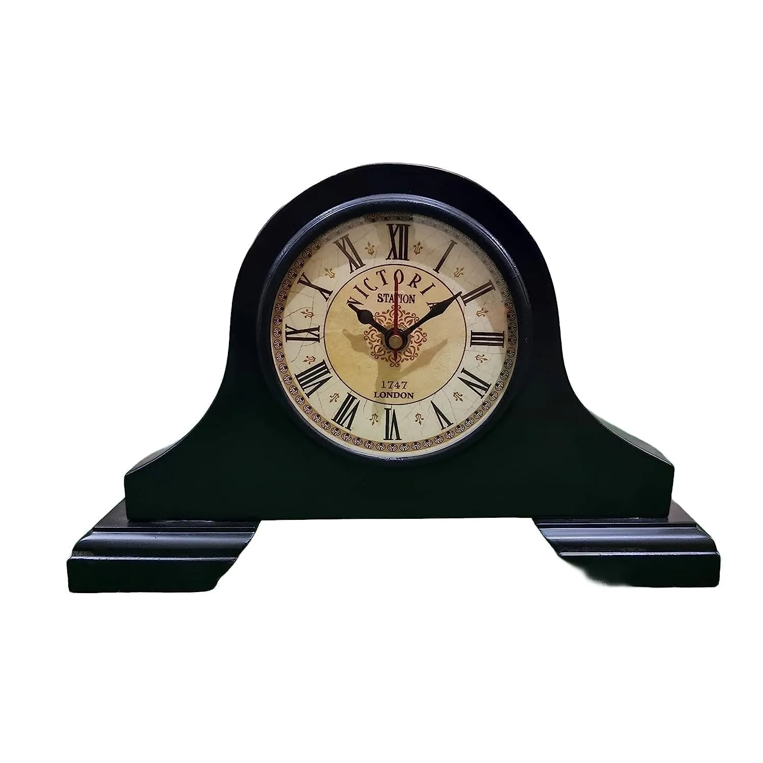 Sky Instruments Wooden Antique Table Clock Strong Wood Desk & Shelf Clocks