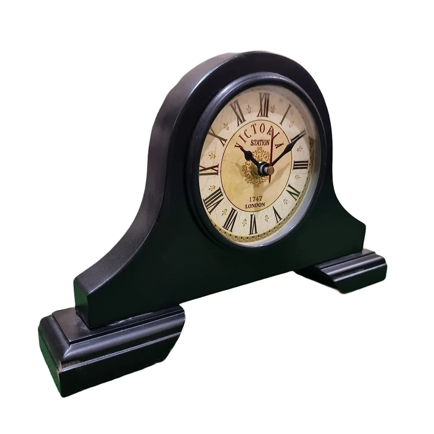 Sky Instruments Wooden Antique Table Clock Strong Wood Desk & Shelf Clocks