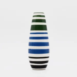 Soliflore en céramique rayé - Vert