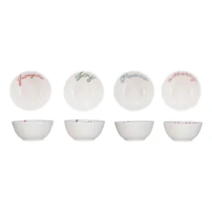 STONEWARE HOLIDAY WORD BOWL