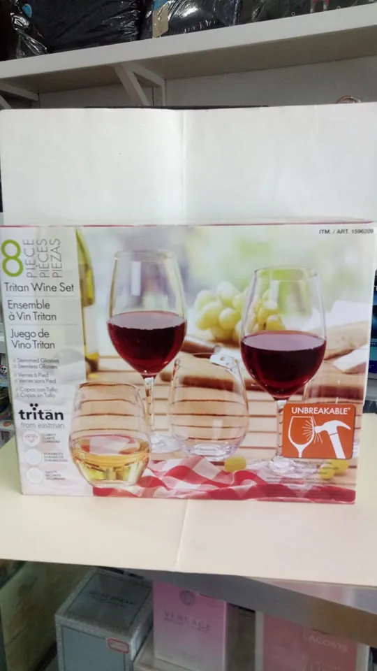 Tritan Wine Set, 8 Piece  8-Piece (NOTE: unbreakable under normal use)