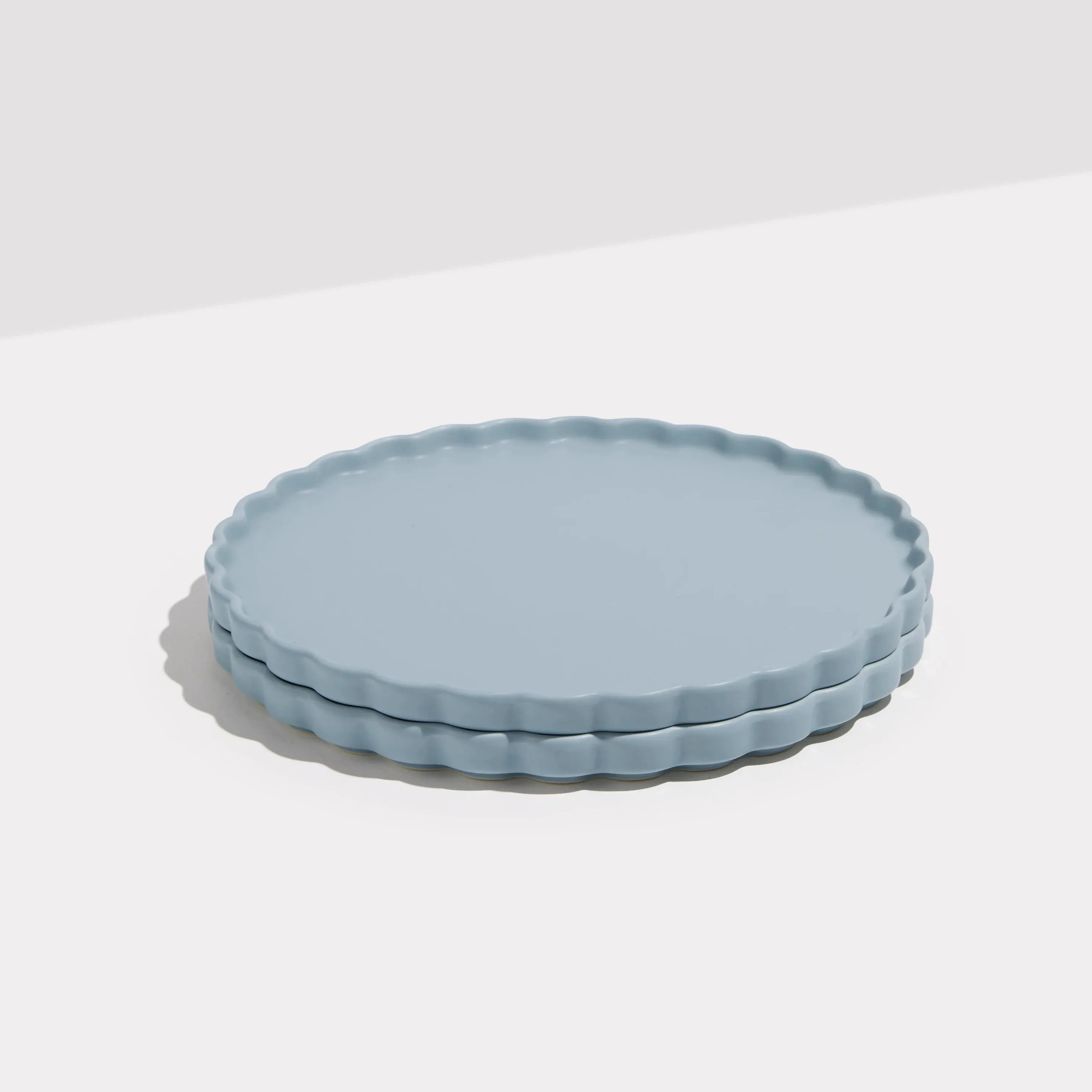 TWO X WAVE SIDE PLATES | Blue Grey