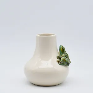 Vase en céramique "Rãs" - Blanc Crème