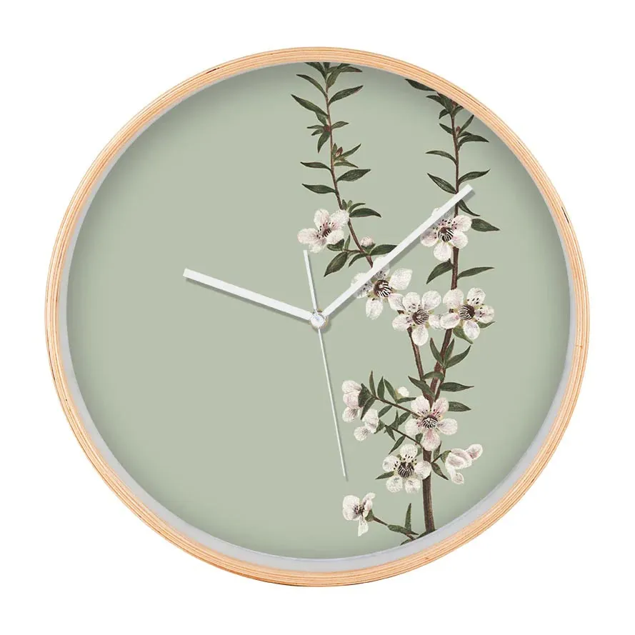 Vintage Botanical Manuka Clock (32cm)