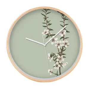 Vintage Botanical Manuka Clock (32cm)