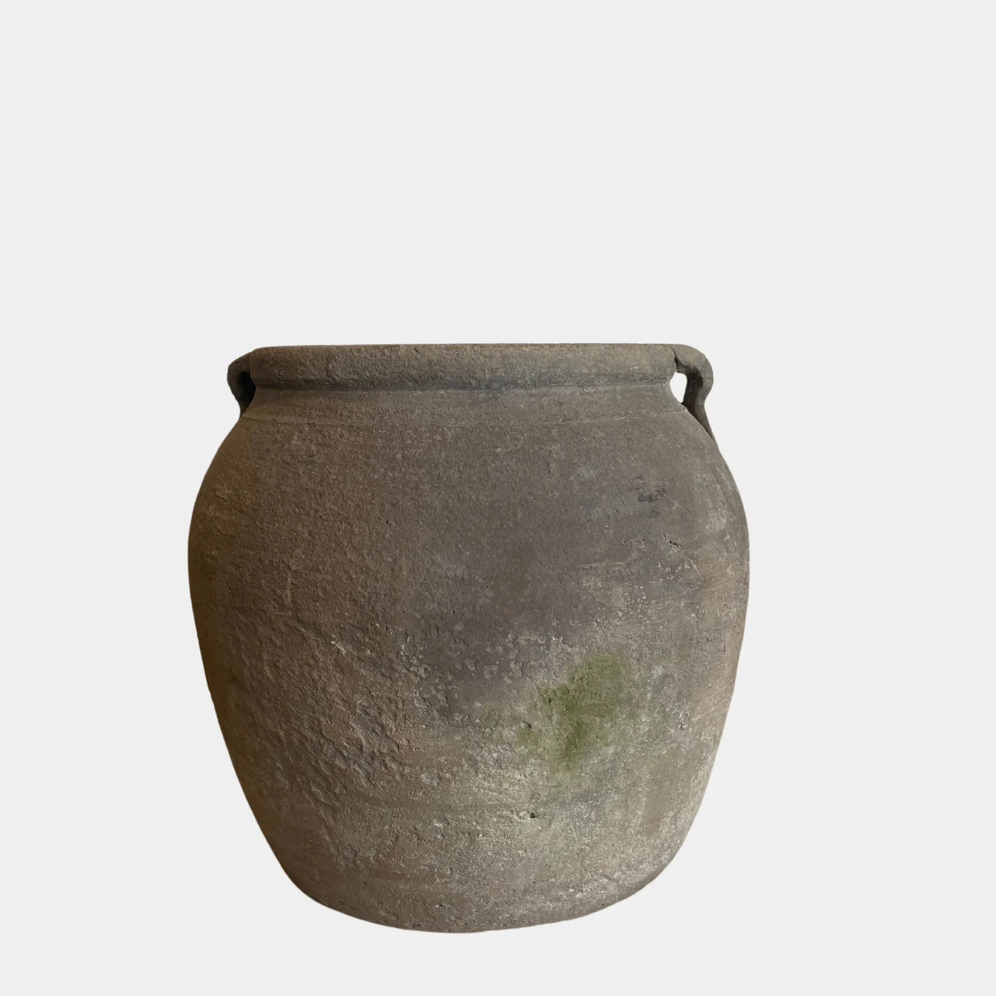 Vintage Clay Pot with Handles