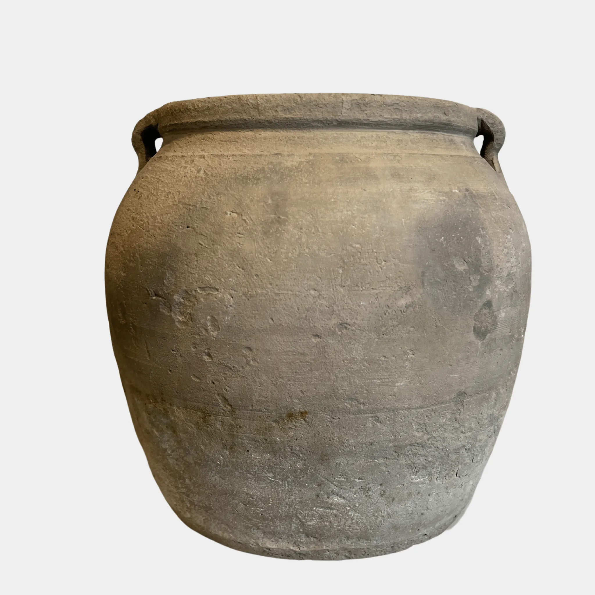 Vintage Clay Pot with Handles