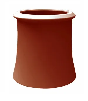 W T Knowles Red Clay Roll Top Chimney Pot - 750mm