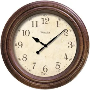 Westclox 10&amp;quot; Realistic Woodgrain Wall Clock (pack of 1 Ea)