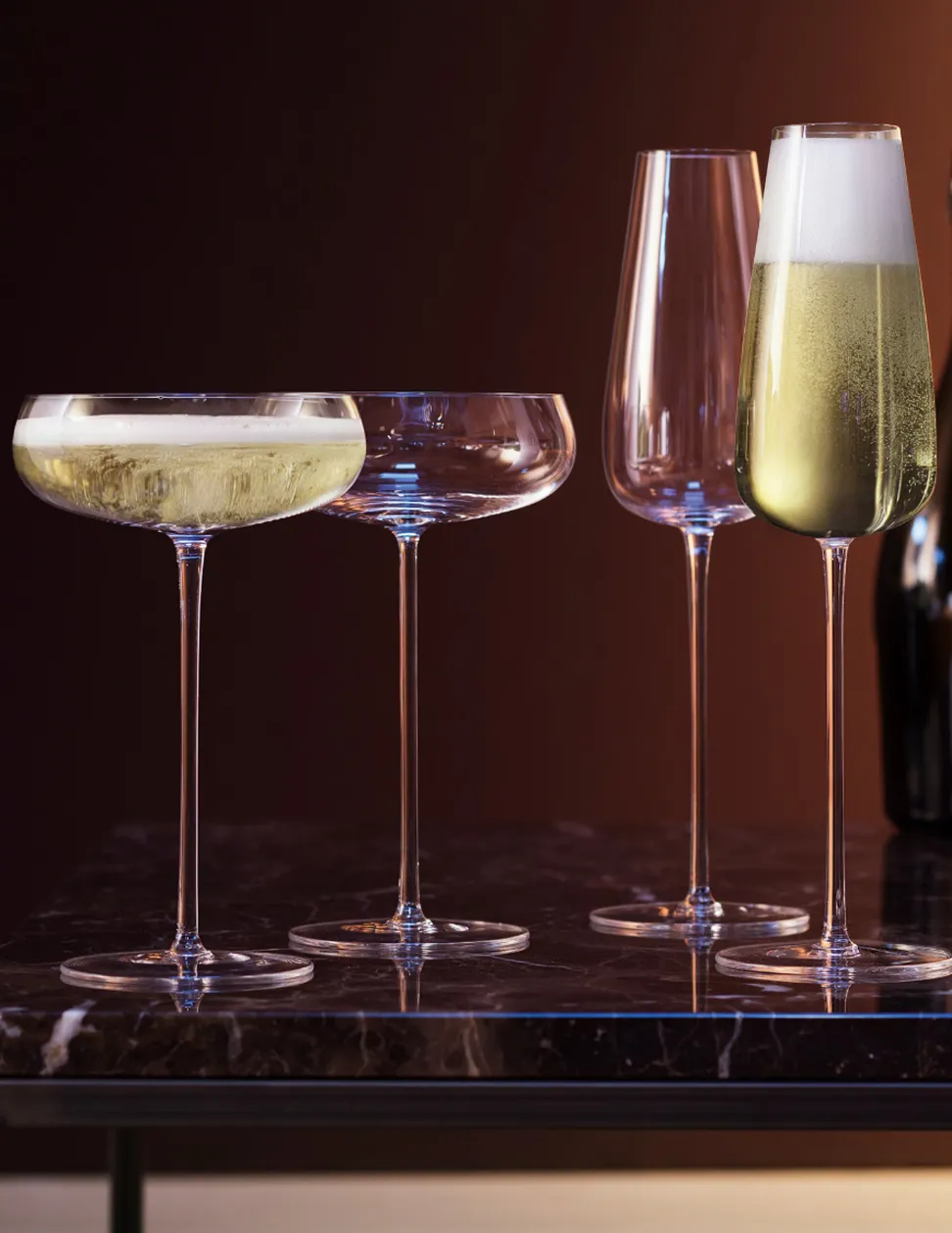 Wine Culture Champagne Saucer (Set of 2)