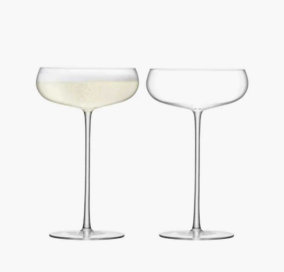 Wine Culture Champagne Saucer (Set of 2)