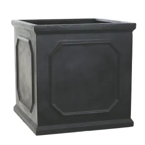 Woodlodge 32cm Black Chelsea Square Planter