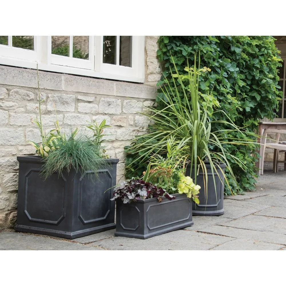 Woodlodge 32cm Black Chelsea Square Planter